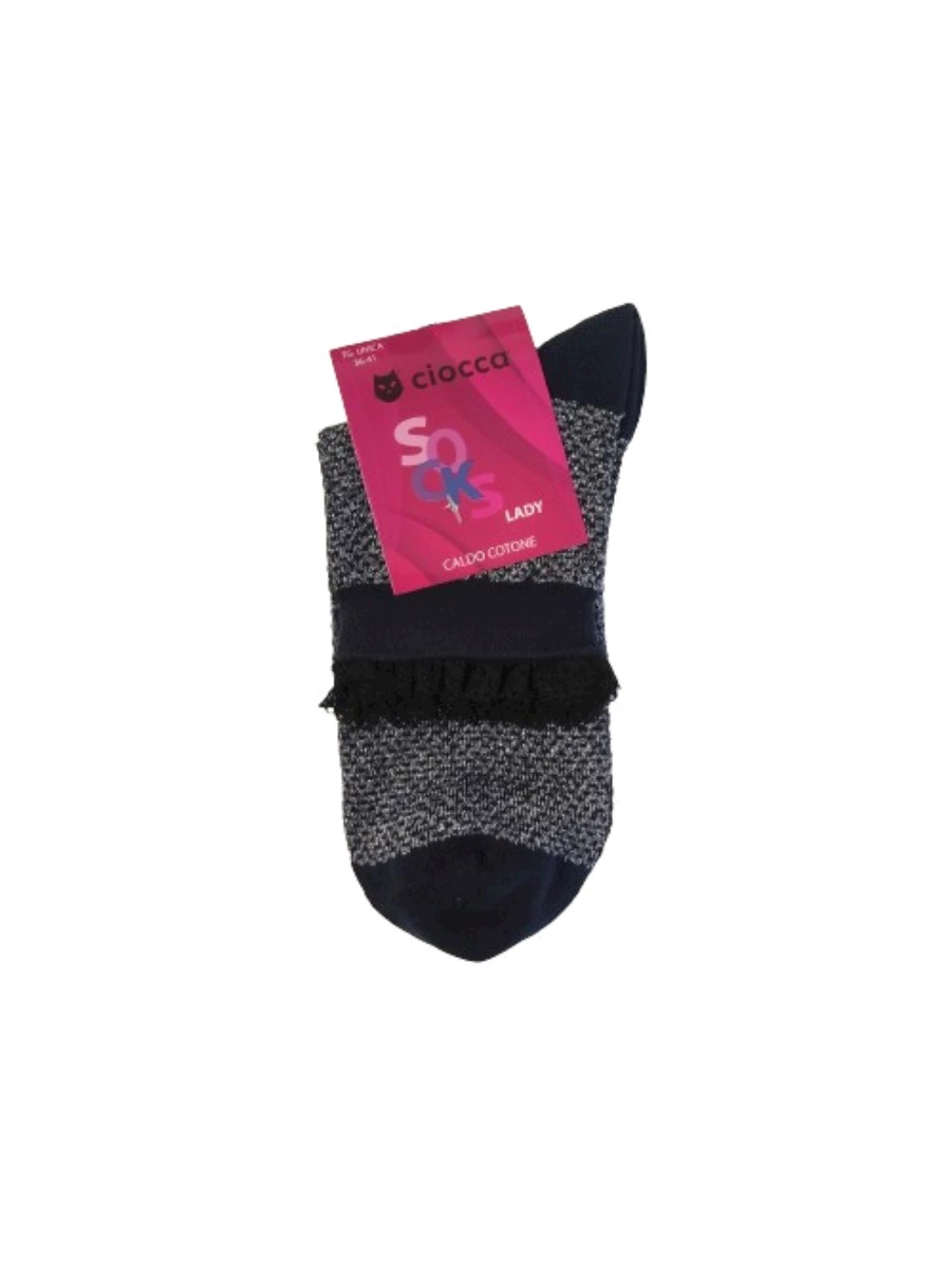 Calzino Corto Donna in Pizzo e Lurex 401-2