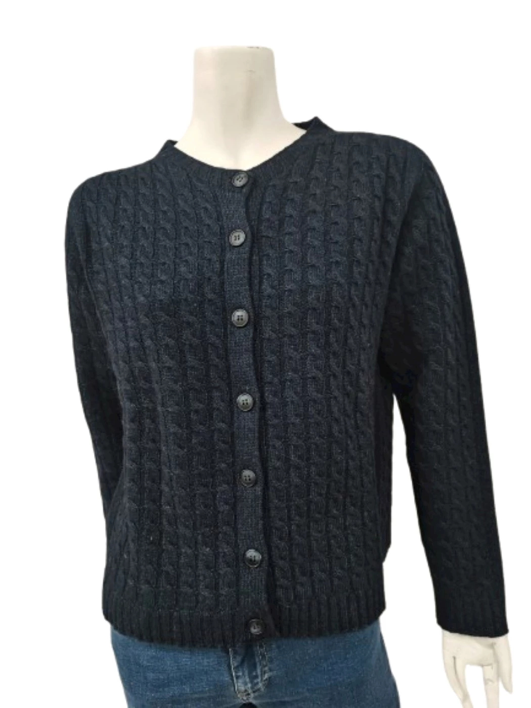 Cardigan Bottoni Treccia Donna 40221