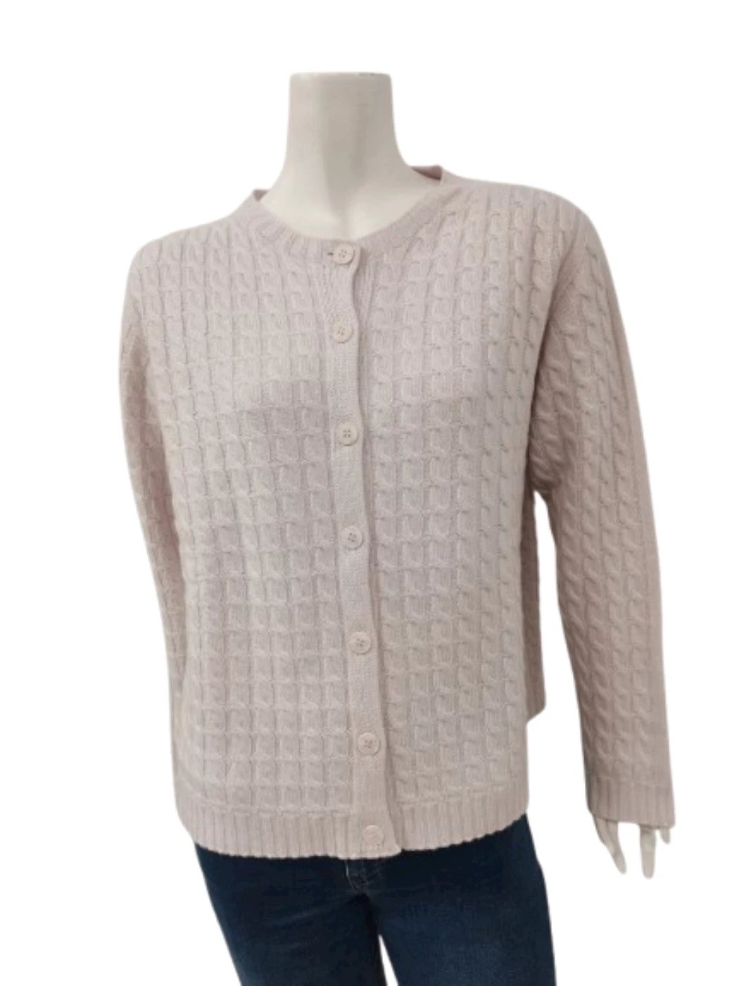 Cardigan Bottoni Treccia Donna 40221