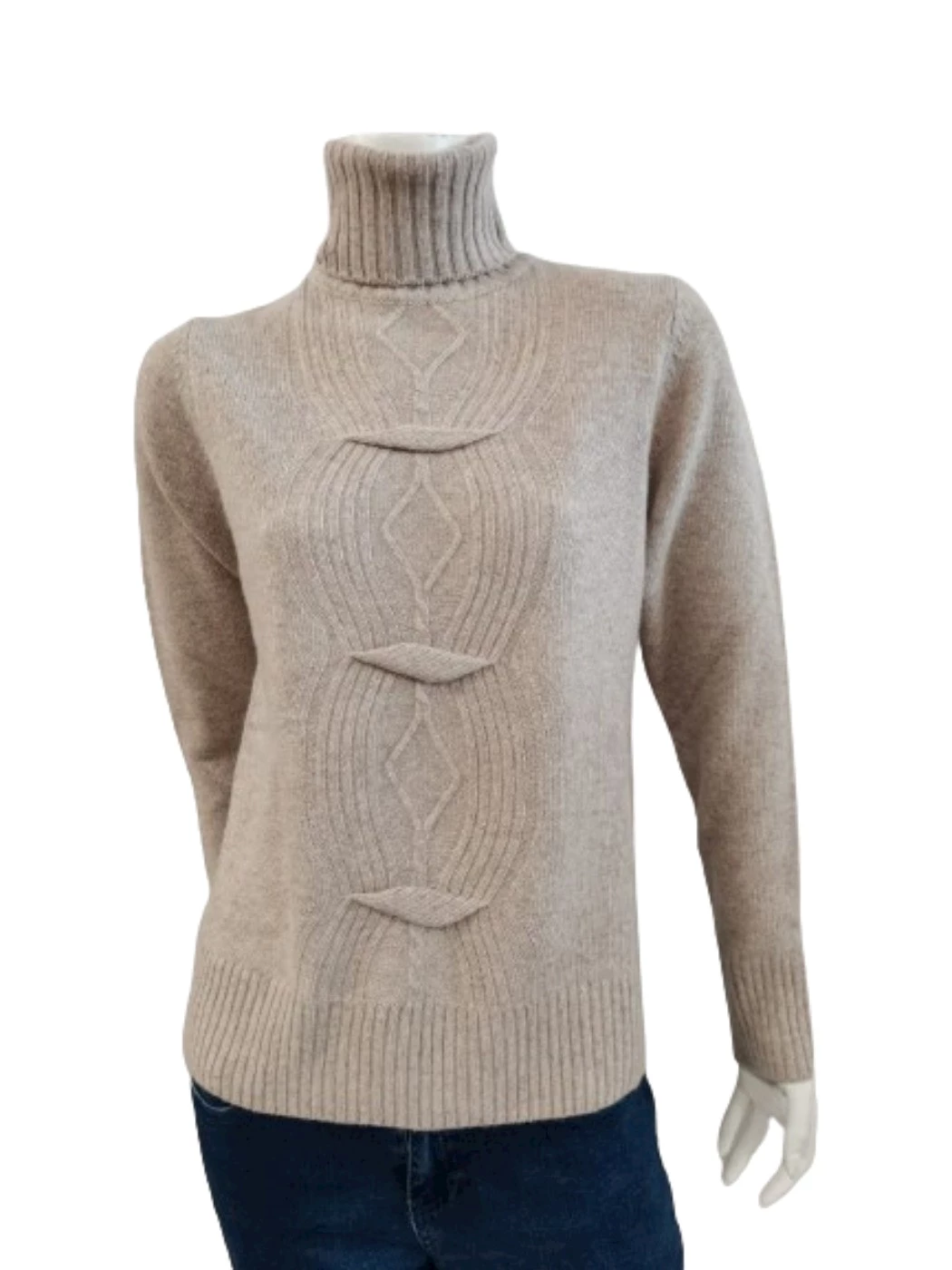 Maglia Dolcevita Treccia Donna 40305