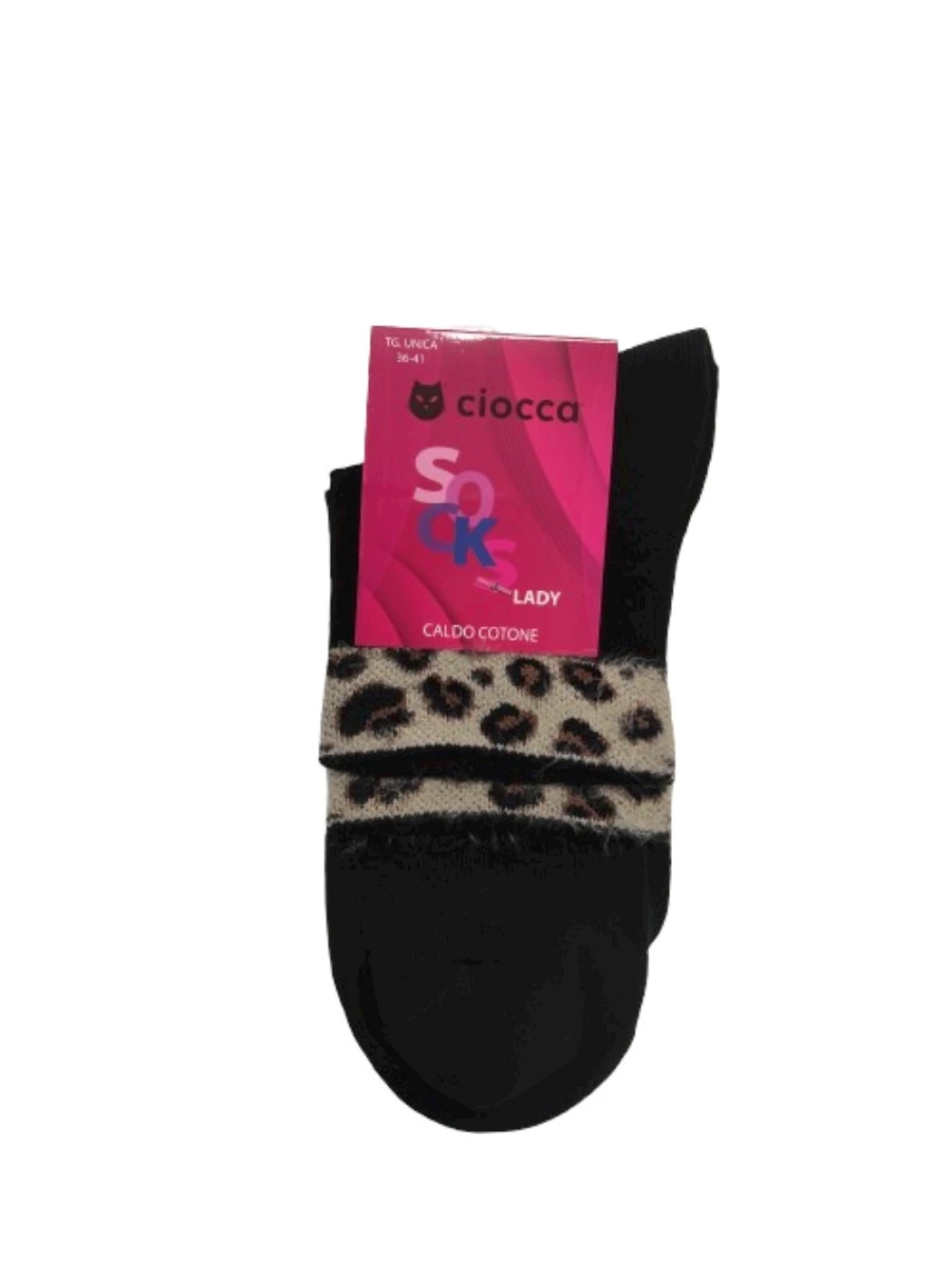 Calza Corta Donna Bordo Animalier 406-2