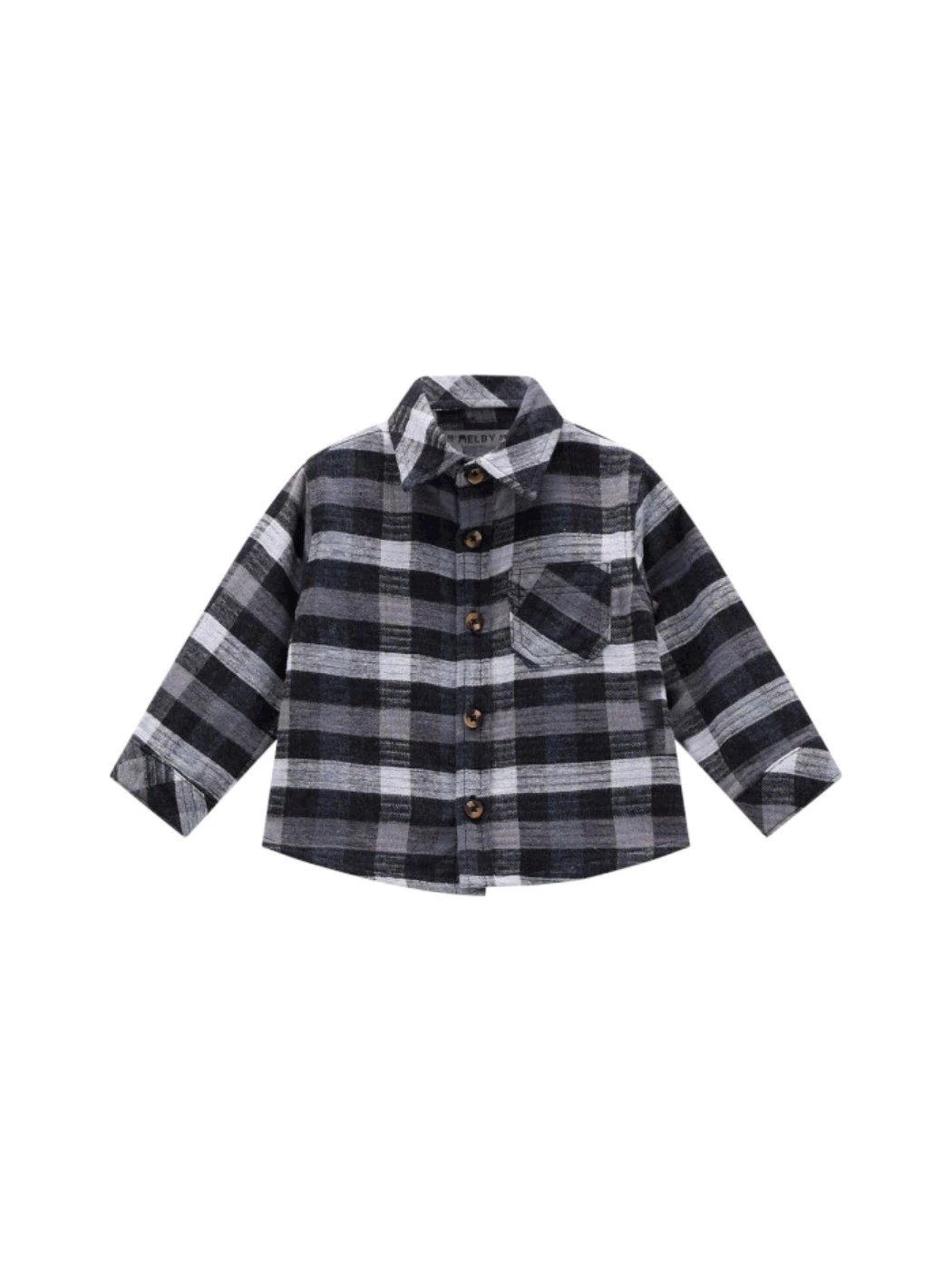 Camicia Manica Lunga Flanella Quadri Bambino 45H3222K