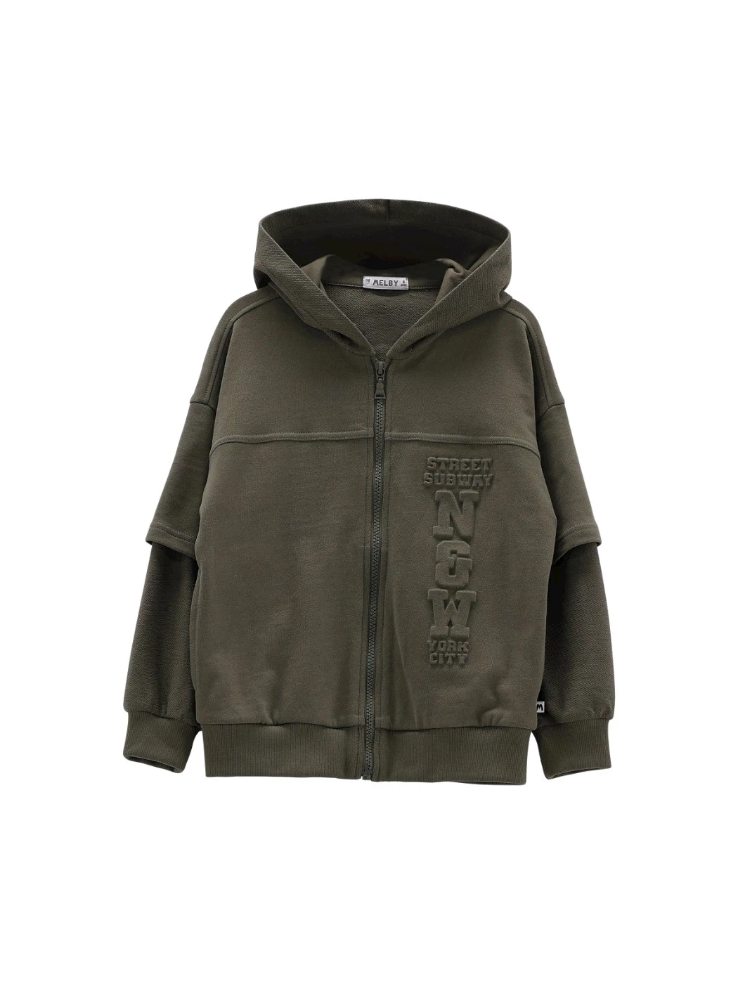 Maglia Zip Con Cappuccio Ragazzo 65D0284