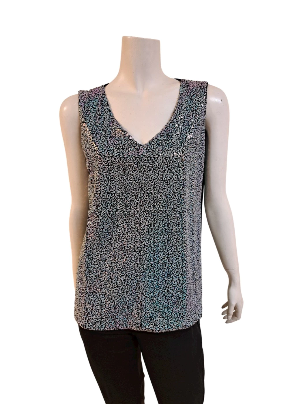 Maglia Canotta Paillettes Donna 9990