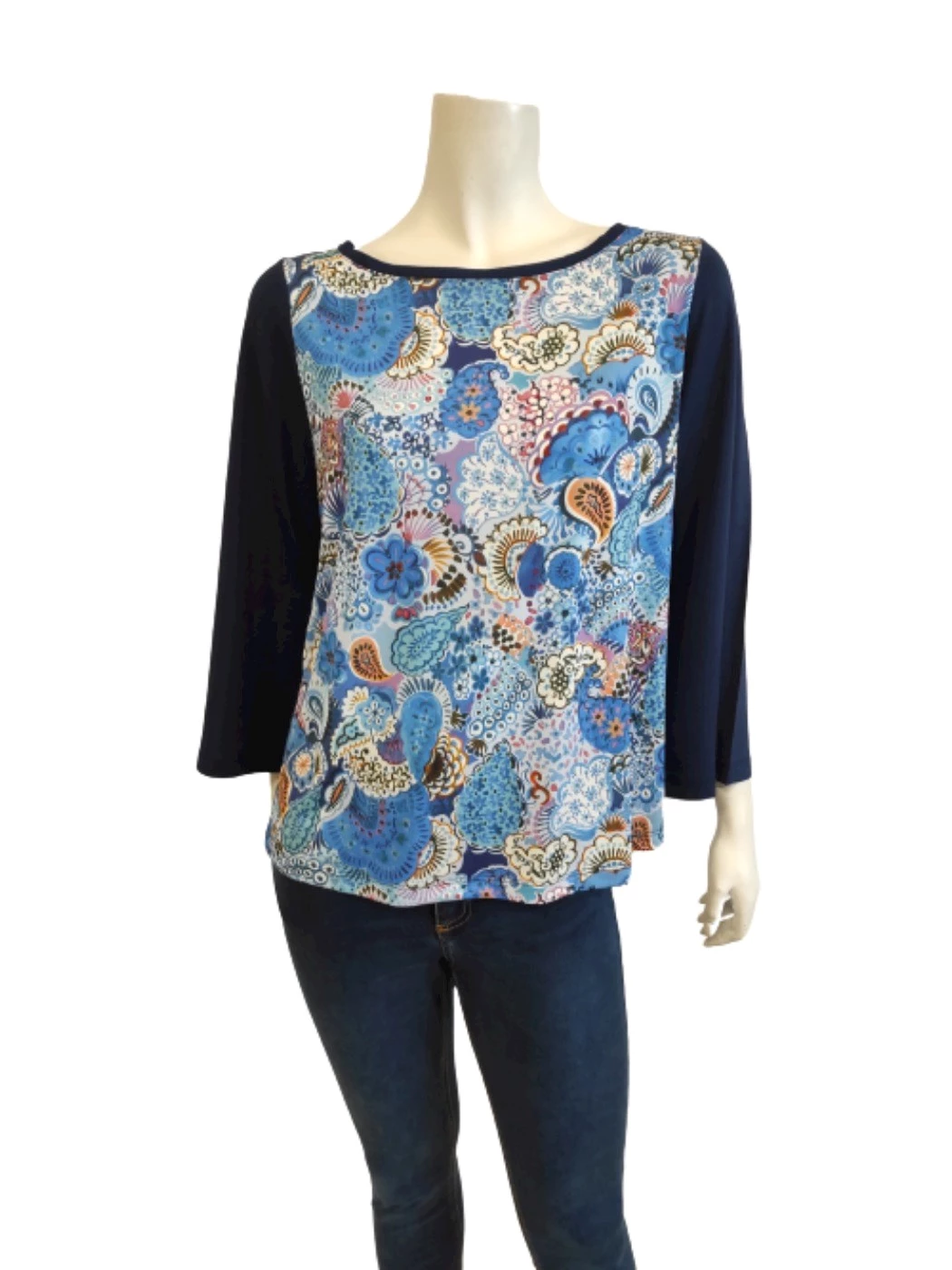 Maglia Scollo Barchetta Manica Tre Quarti Donna C840