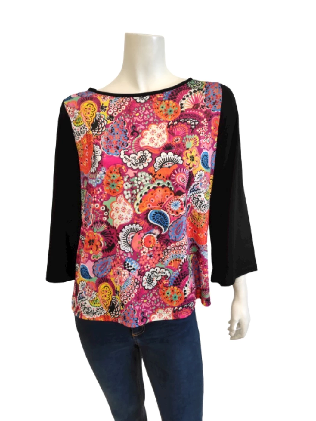 Maglia Scollo Barchetta Manica Tre Quarti Donna C840