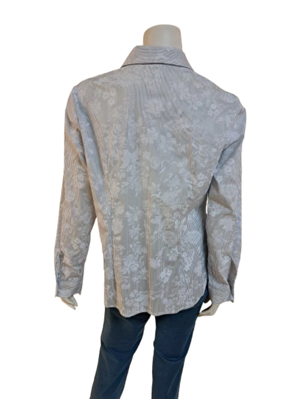 Camicia Righe e Fiori Donna CA48