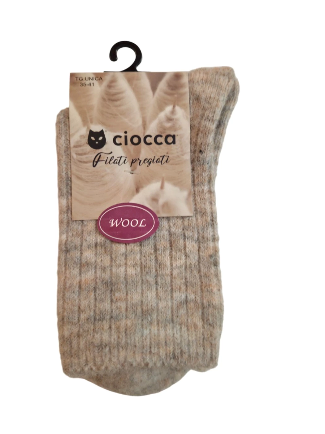 Calza Donna a Coste Lana CID9989C