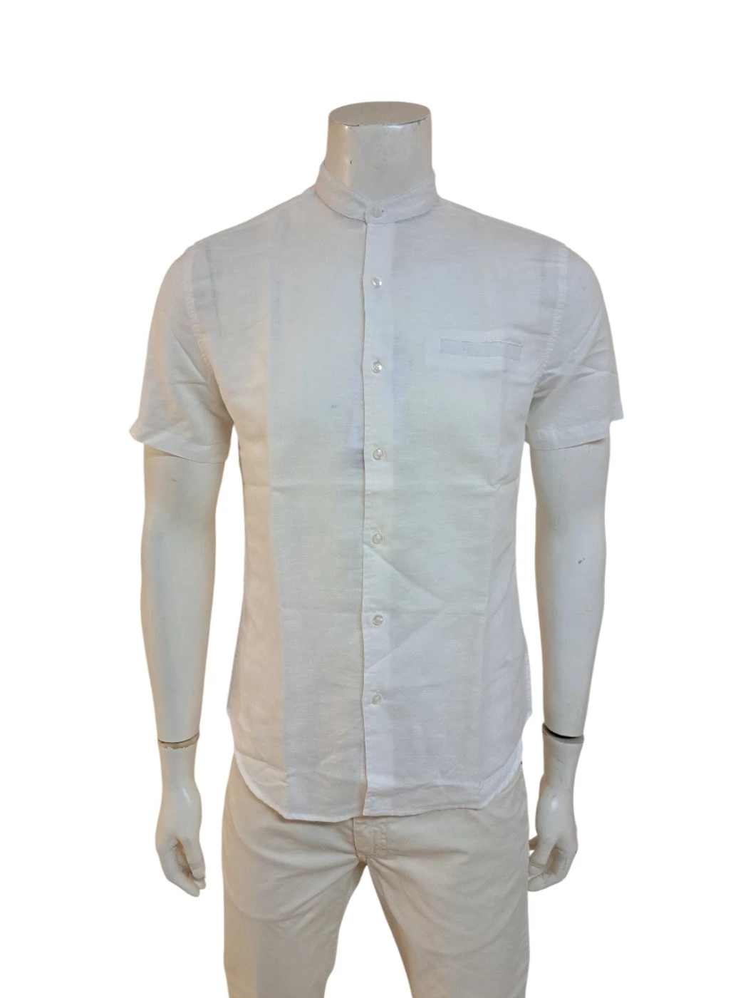 Camicia Manica Corta Lino Uomo CR20110