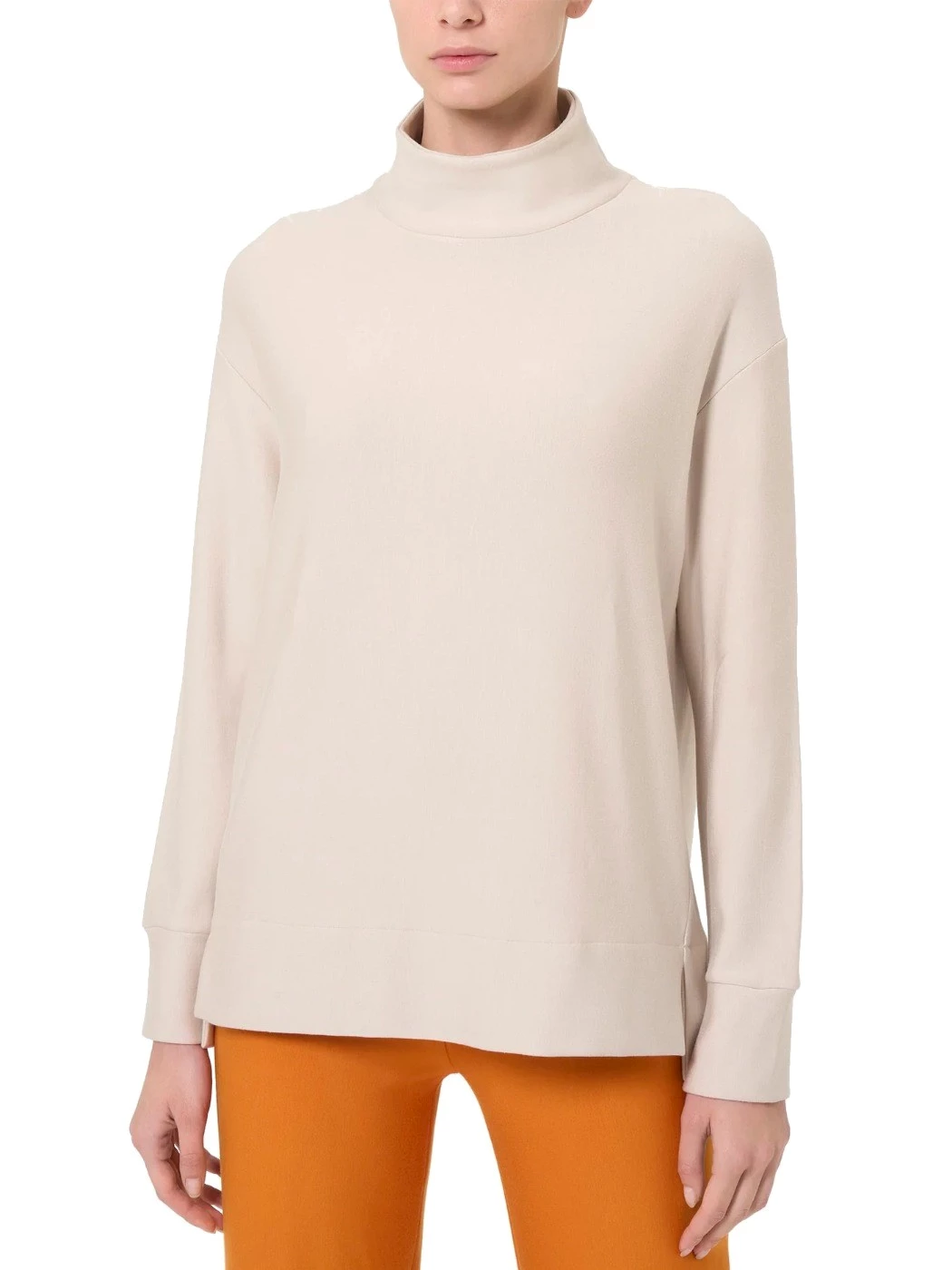 Felpa con collo alto in Eco techno Fleece DL92X1