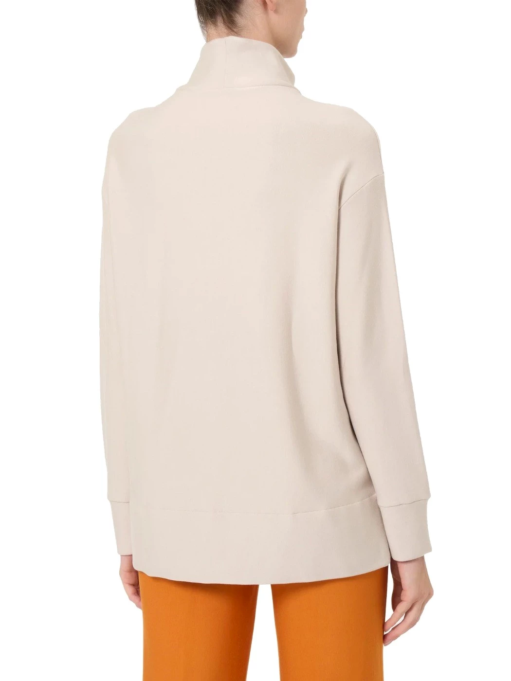 Felpa con collo alto in Eco techno Fleece DL92X1