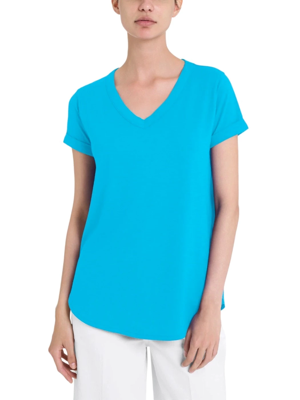 Maglietta Scollo V Manica Corta Donna DN36T8