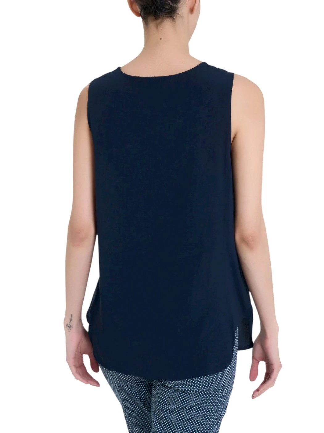 Top a Spalla Larga Con Inserto Laterale Donna DP35TD