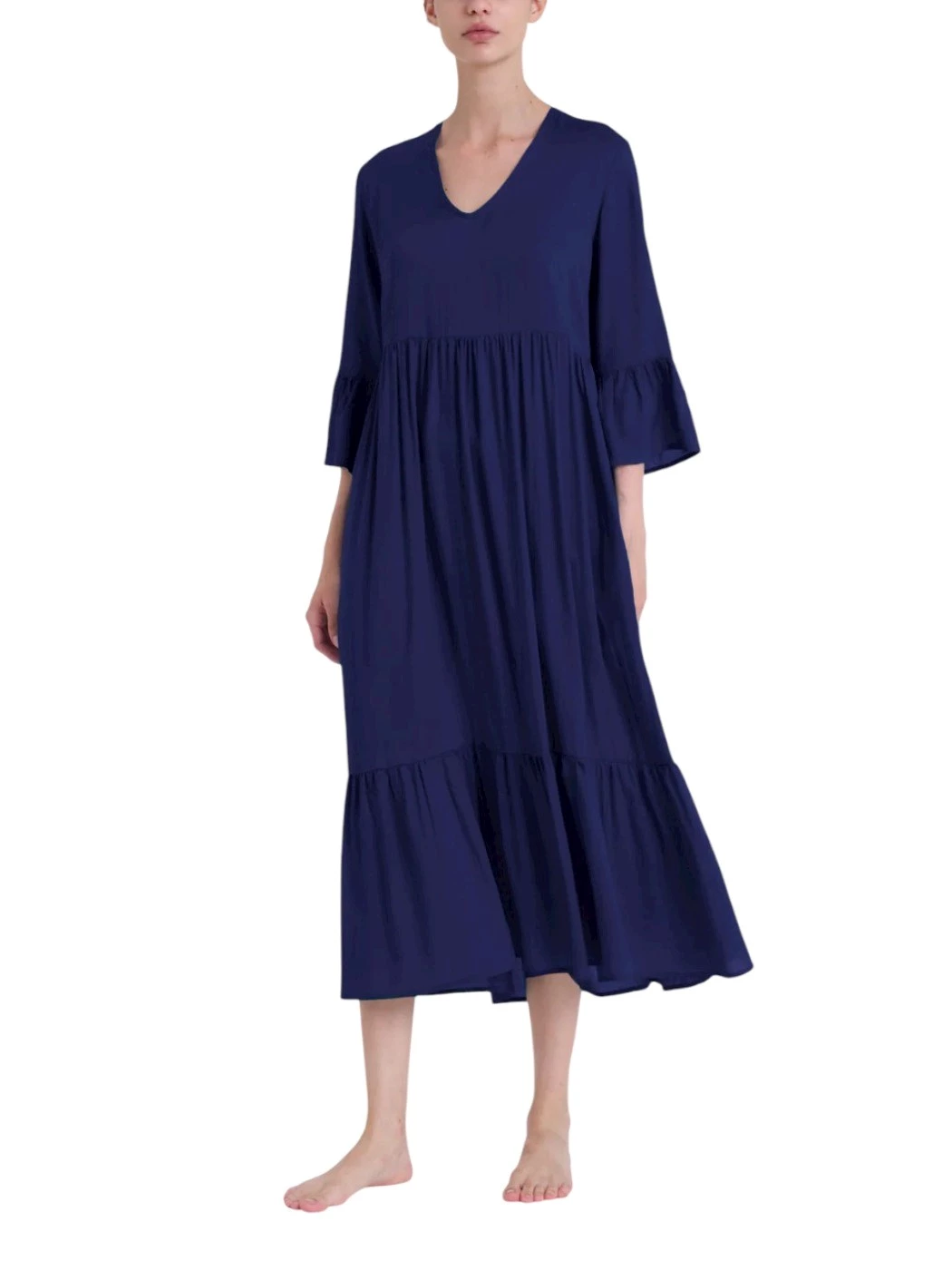 Abito Lungo Manica Tre Quarti Donna DQ09DZ