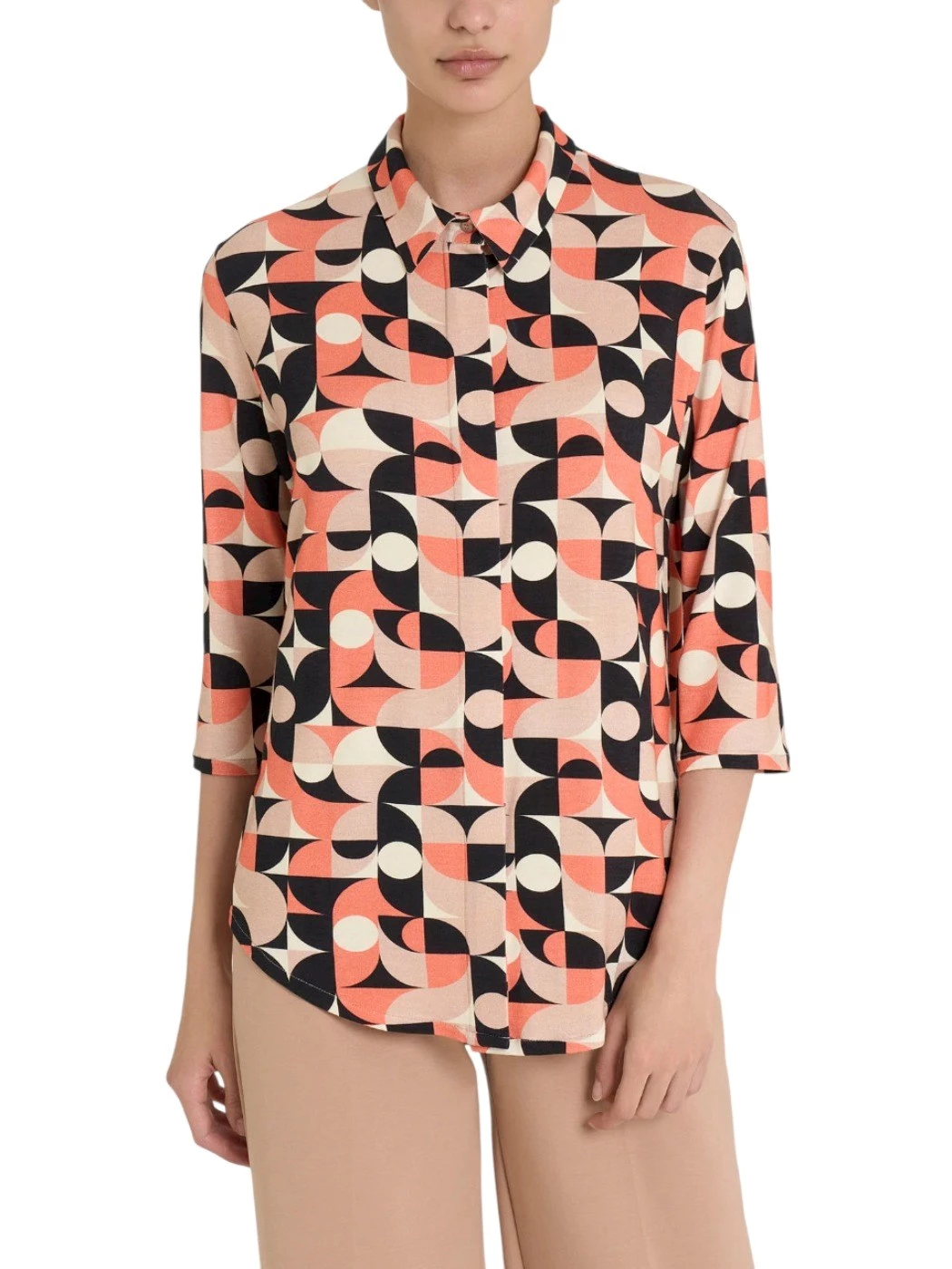Camicia Fantasia Manica Lunga Donna DQ28TI