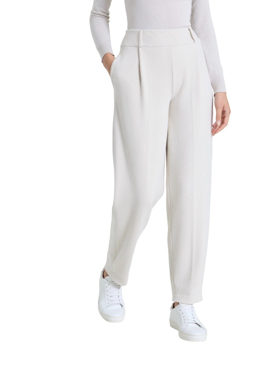 Pantalone a Carota Con Pinces Donna DR23PF