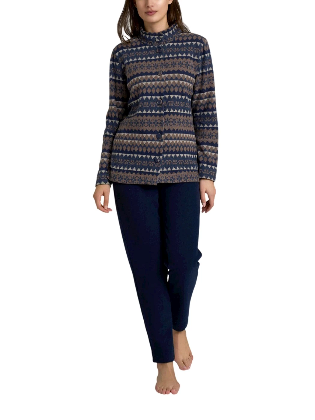 Pigiama Aperto Manica Lunga Donna DR90N6