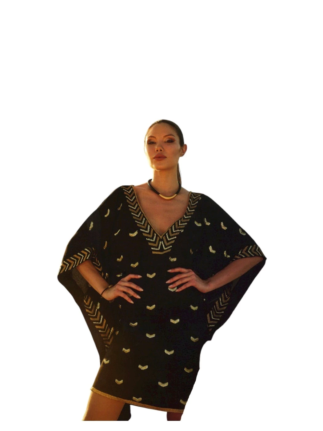 Kaftano Paillettes Donna F959