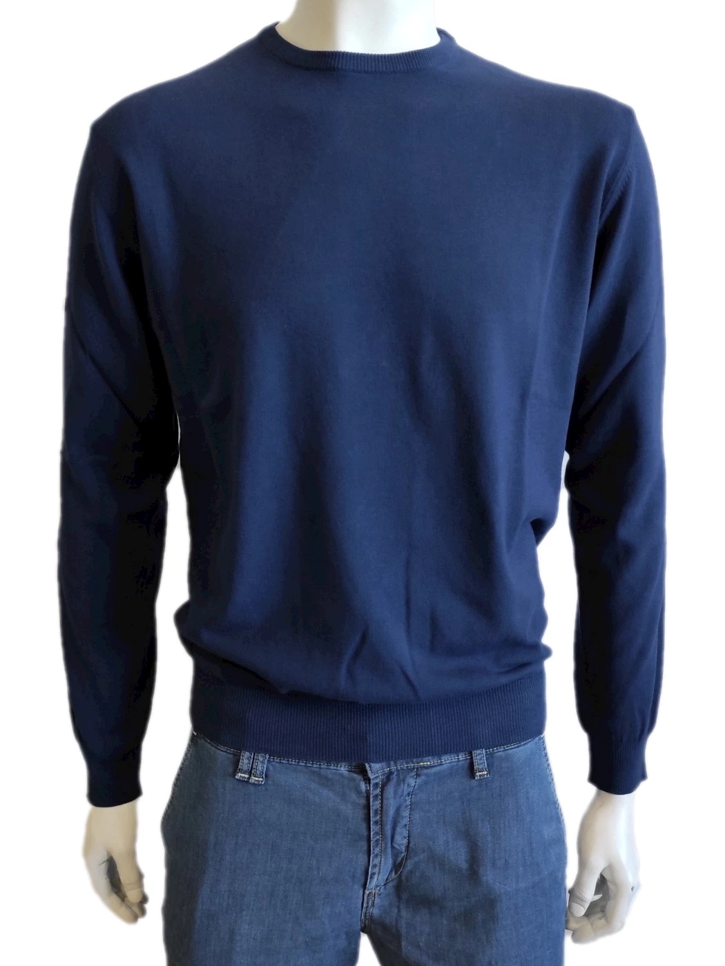 Maglia Uomo Girocollo Manica Lunga con Toppe H603TU