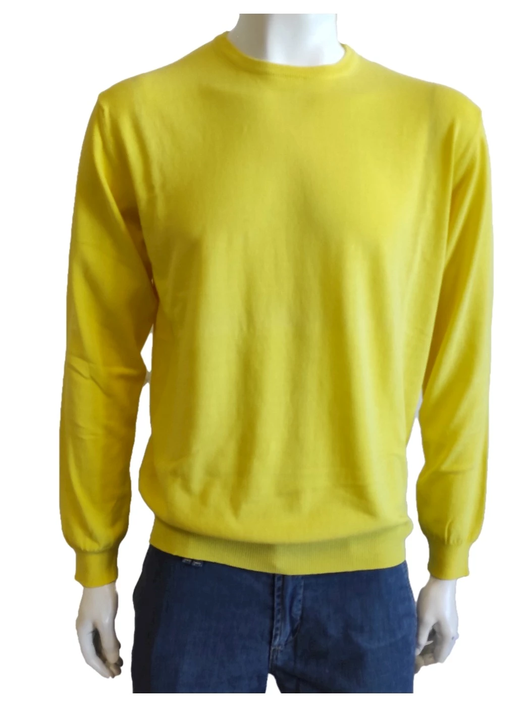 Maglia Uomo Girocollo Manica Lunga con Toppe H603TU