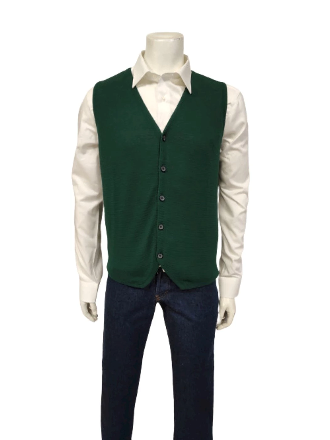 Gilet Bottoni Uomo Cotone Elegante H754B