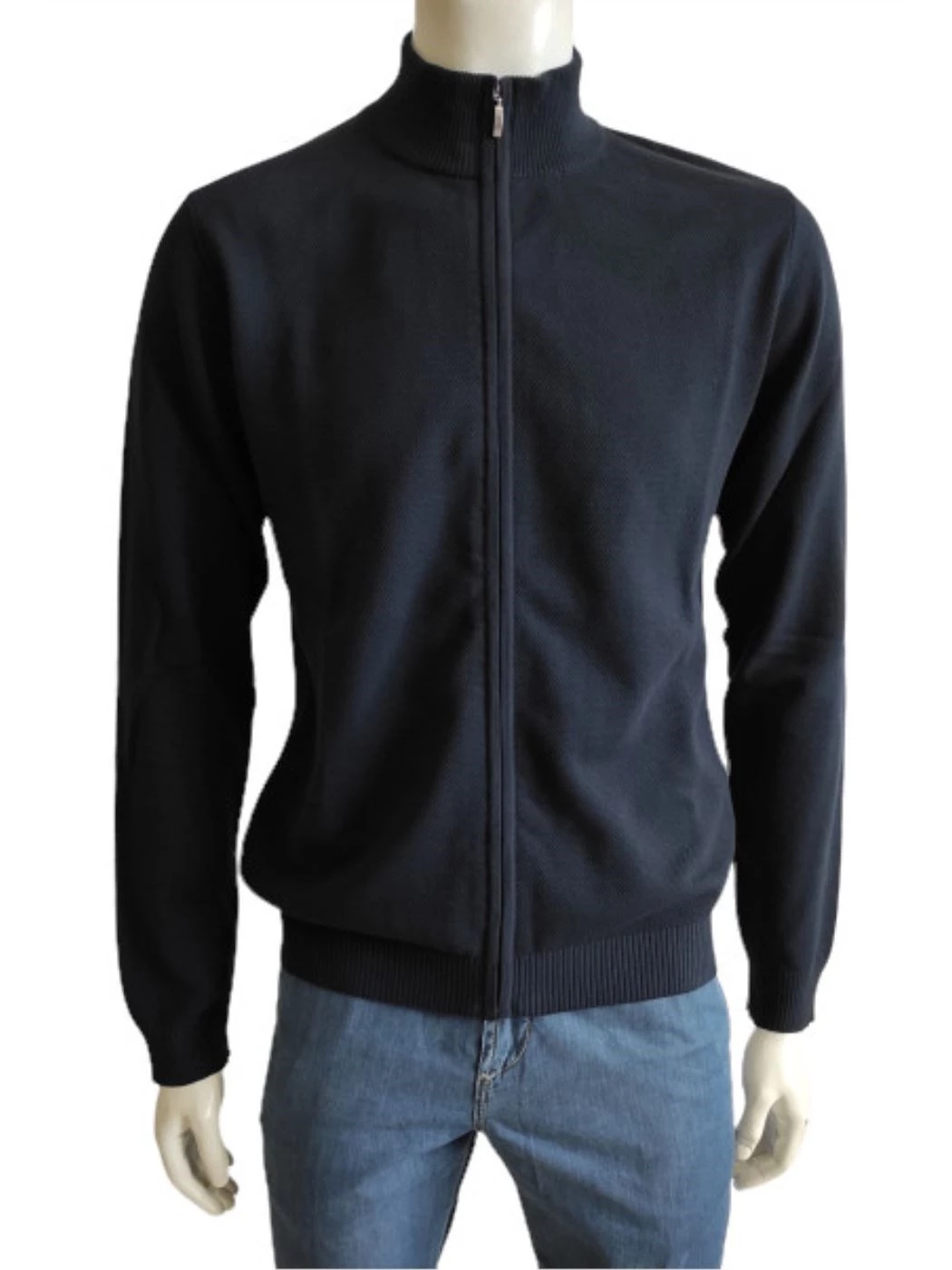Maglia Giacca Zip Uomo Cotone H754Z