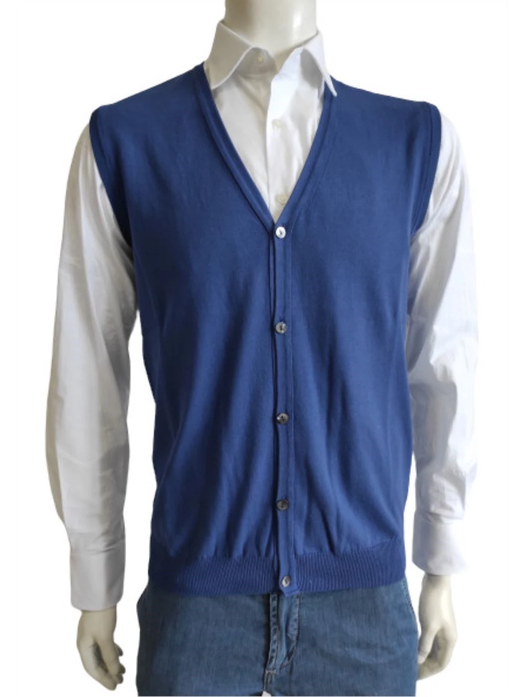 Gilet Bottoni Senza Maniche Uomo H755T