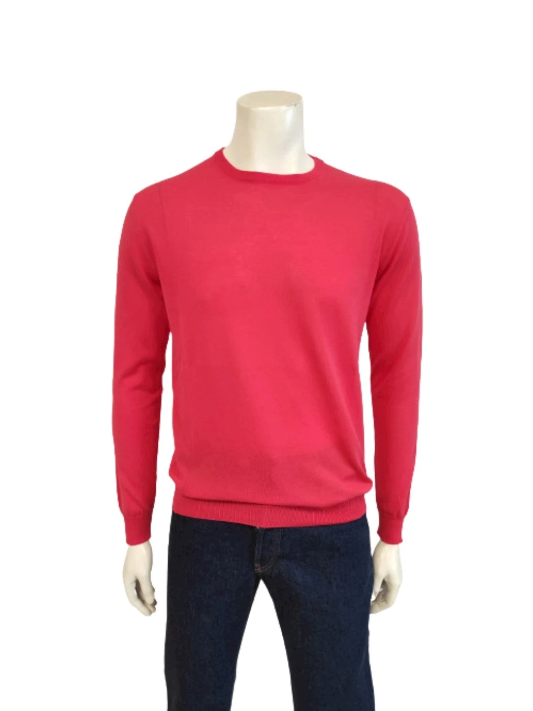 Maglia Uomo Cotone Girocollo Manica Lunga Basic H840k
