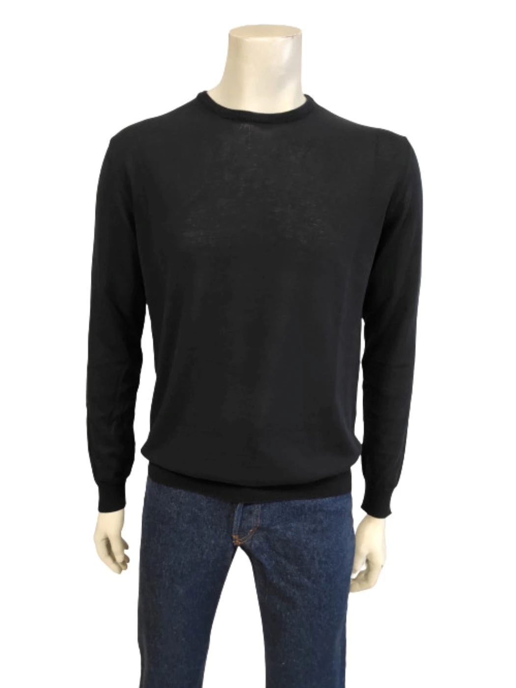 Maglia Uomo Cotone Girocollo Manica Lunga Basic H840k