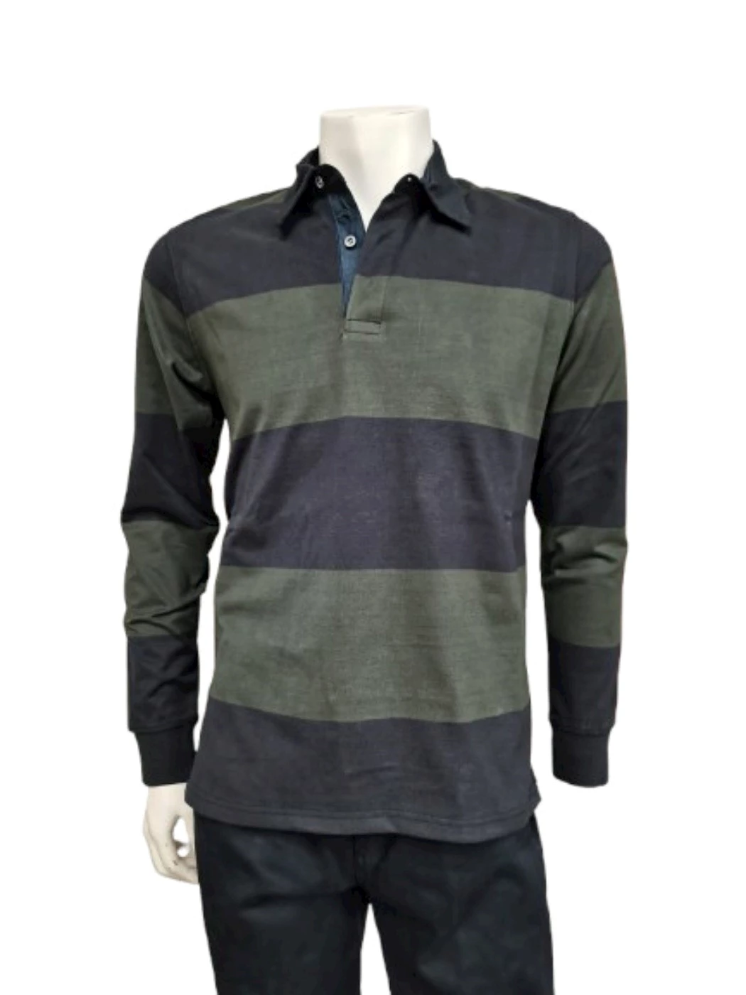 Polo Manica Lunga Righe Uomo NF5102