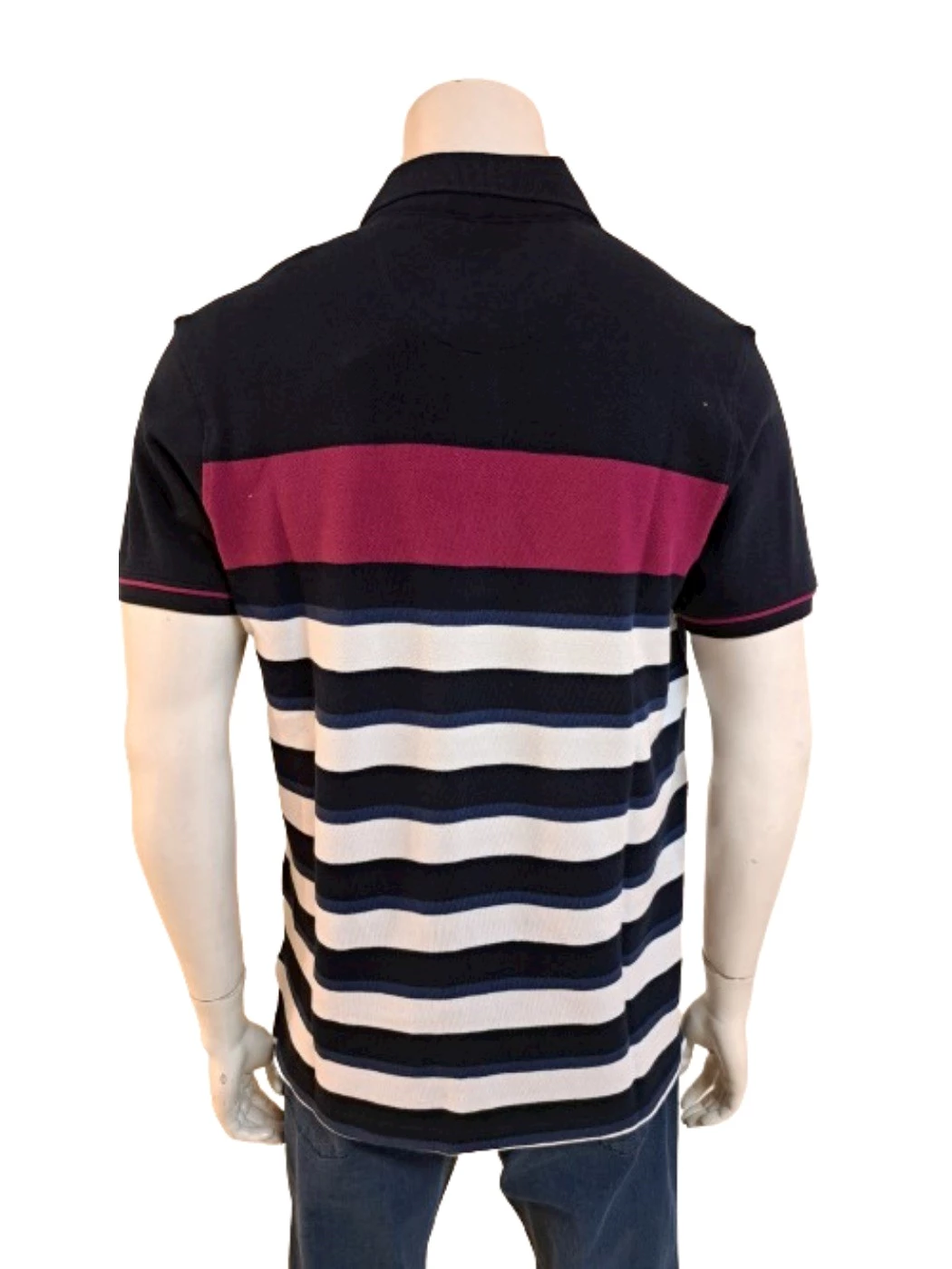 Polo Manica Corta Righe Uomo NVE5016