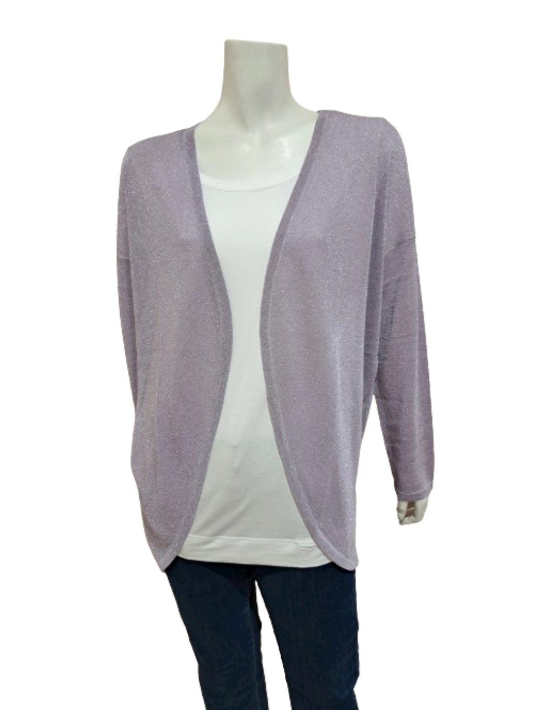 Cardigan Aperto Donna Lurex RA05MO