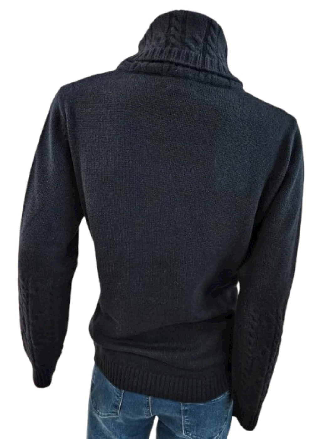 Maglia Collo Alto Trecce Cashmere S1059C
