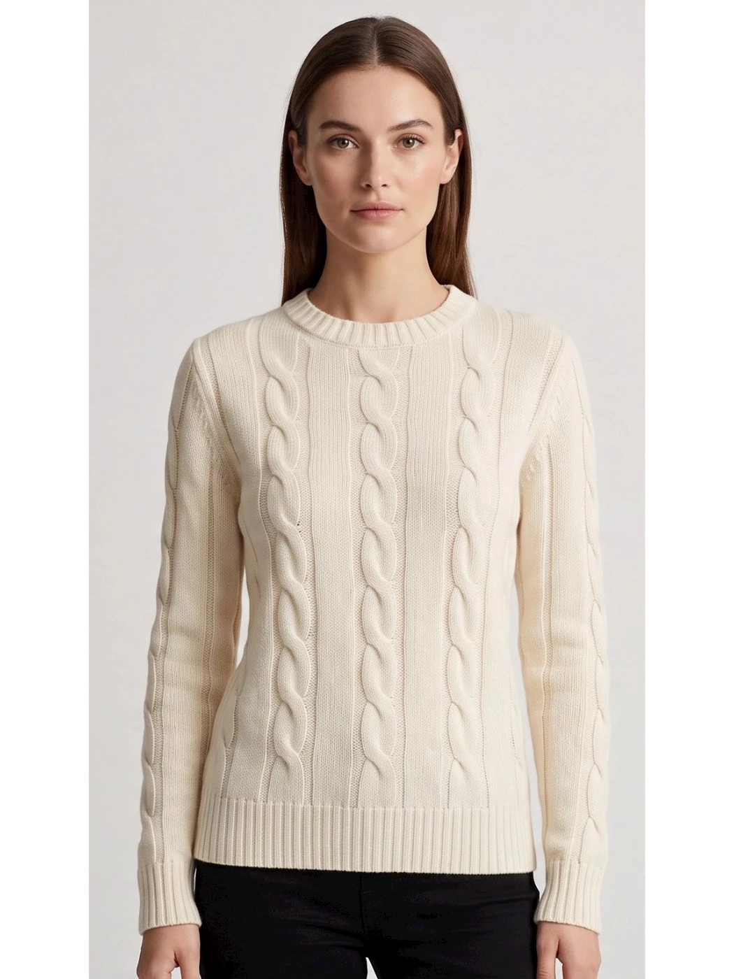Maglia Girocollo Trecce Donna S1073G