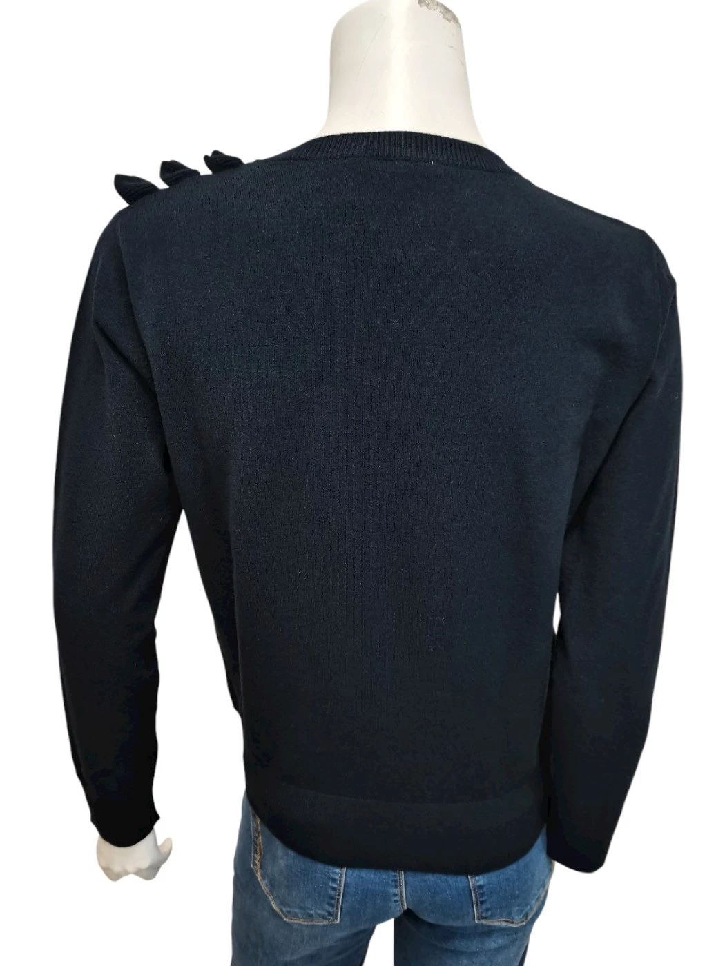 Maglia Girocollo Con Volant Donna S1078