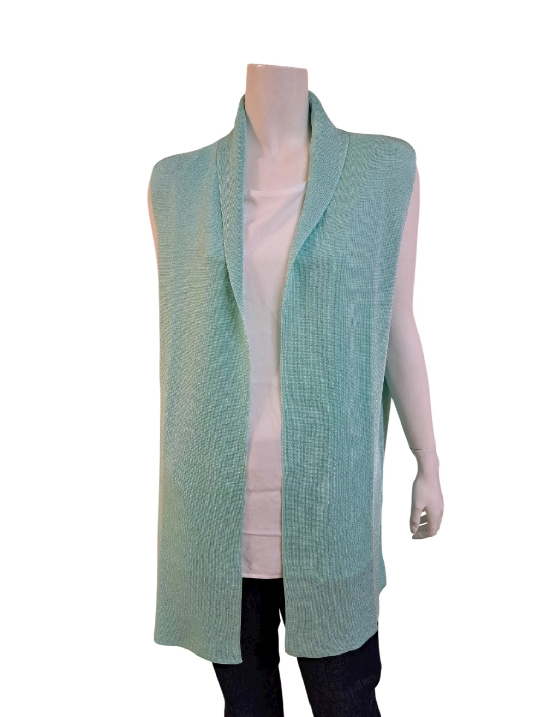 Gilet Lungo Senza Maniche Donna S1083G