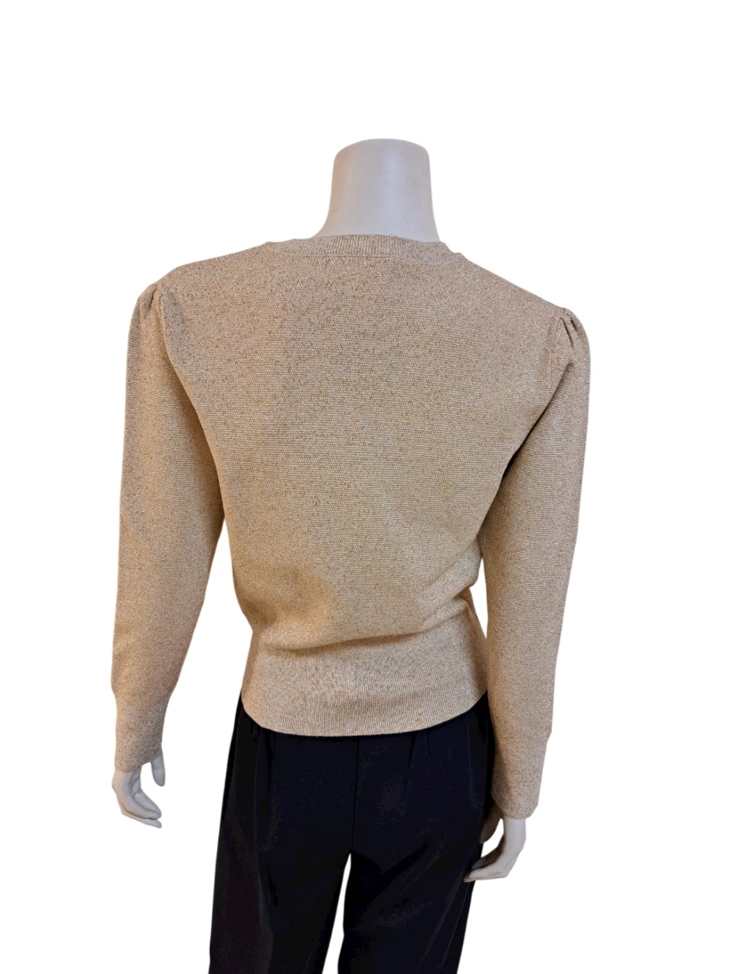 Maglia Girocollo Con Manica Arricciata Donna S1097