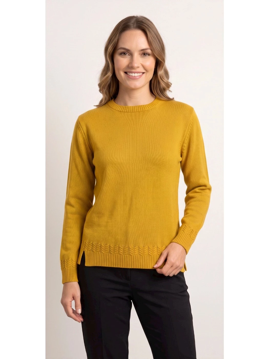 Maglia Girocollo Treccine Donna S1103