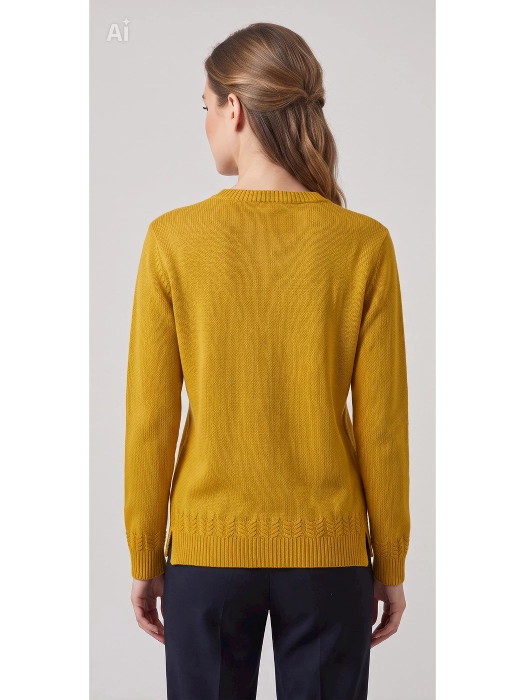 Maglia Girocollo Treccine Donna S1103
