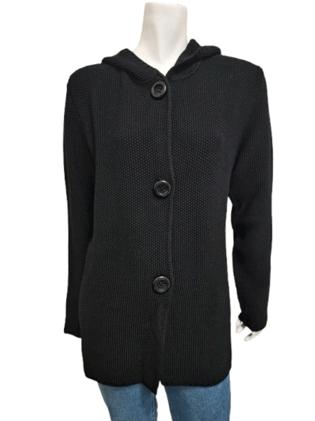 Maglia Aperta Con Bottoni e Cappuccio Donna S856C