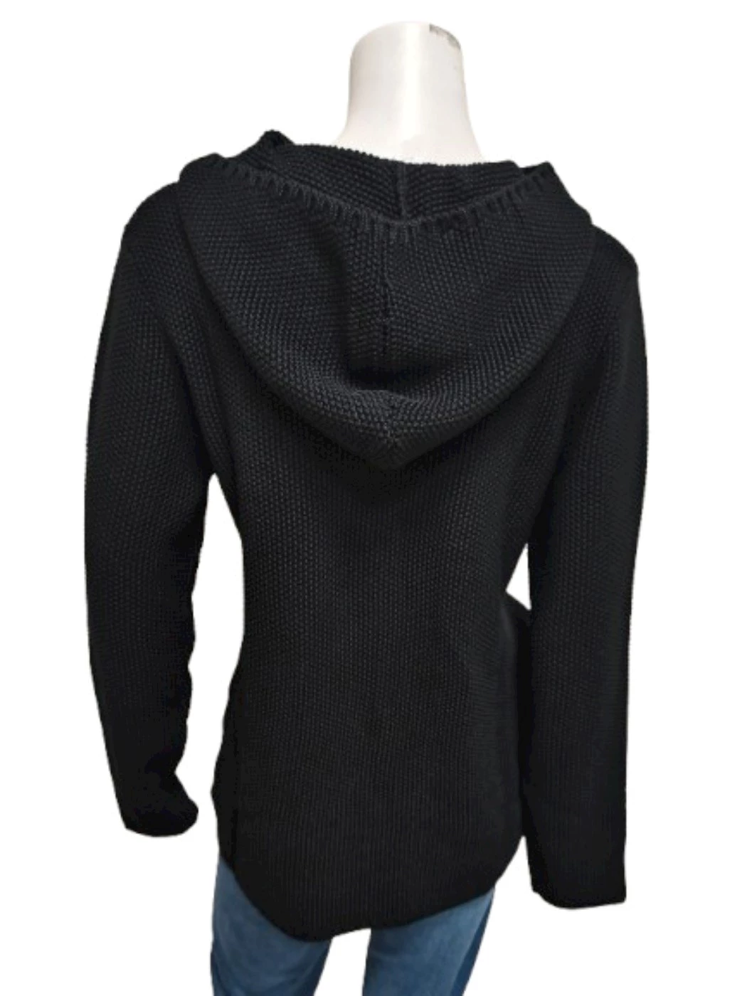 Maglia Aperta Con Bottoni e Cappuccio Donna S856C