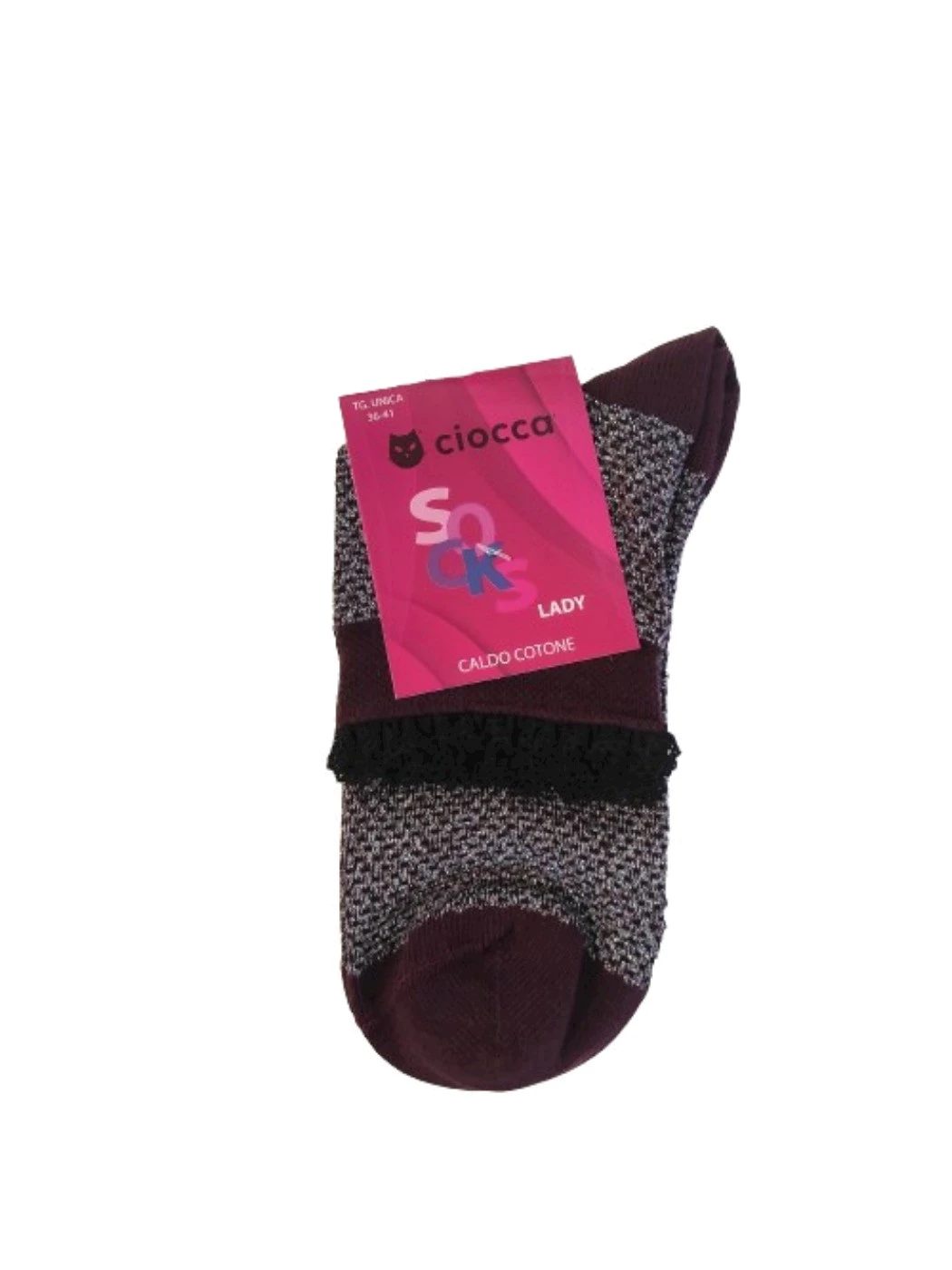 Calzino Corto Donna in Pizzo e Lurex 401-2