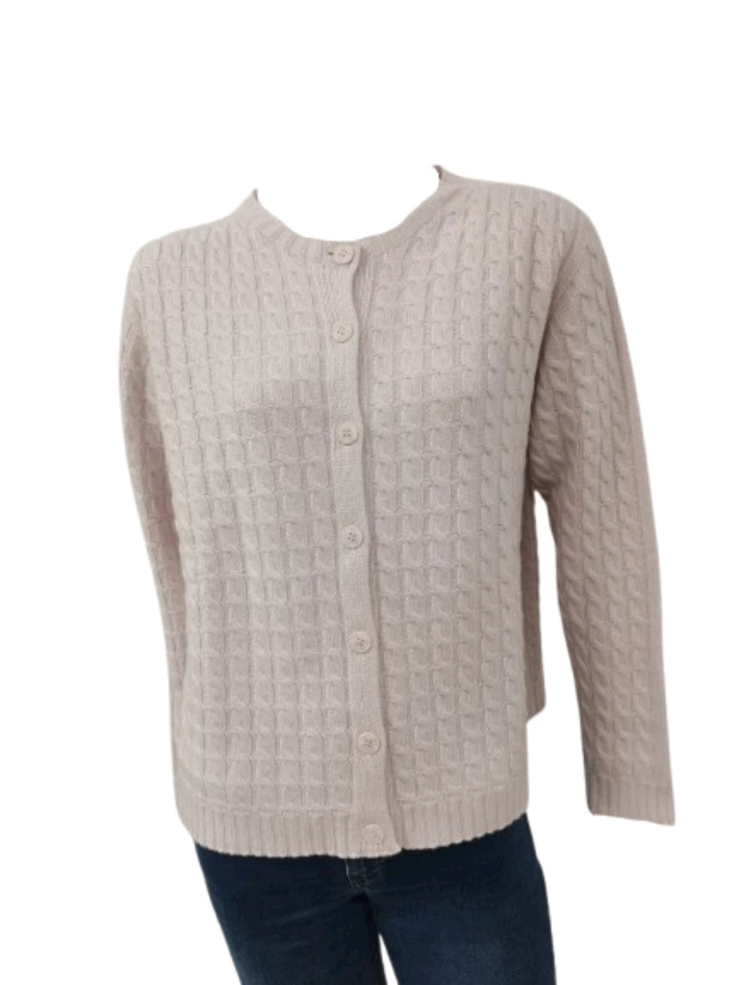 Cardigan Bottoni Treccia Donna 40221