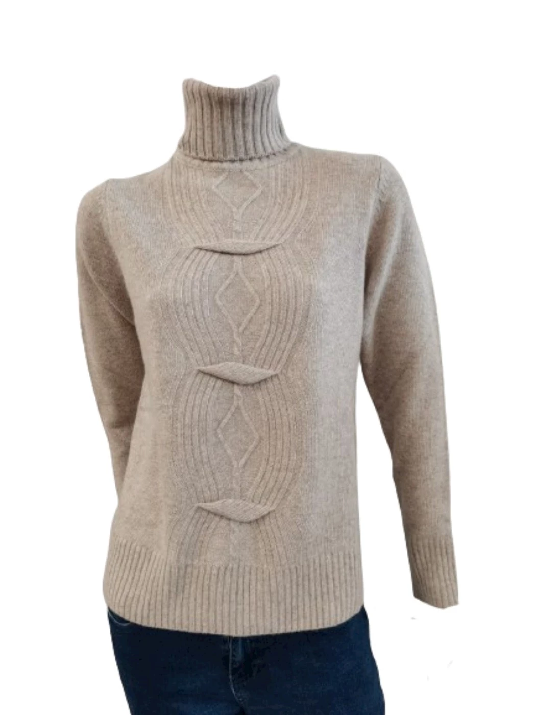 Maglia Dolcevita Treccia Donna 40305