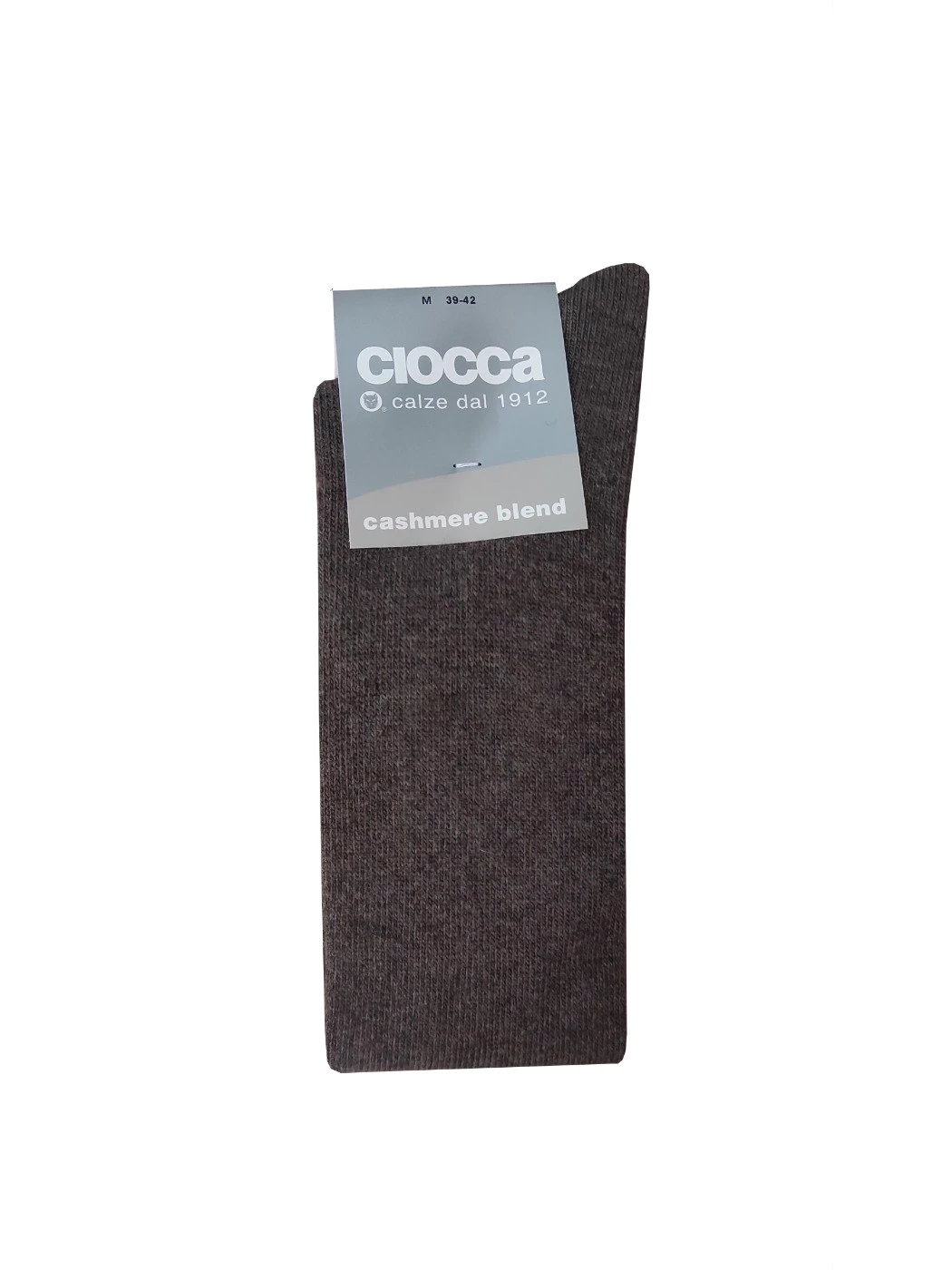 CALZA EGON. LANA 75% CASHMERE 25%, BROWN-IVORY. - Shop