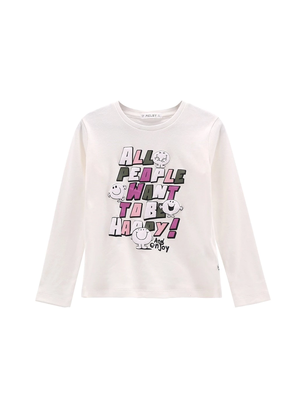 T-Shirt Girocollo Manica Lunga Ragazza 75C0365
