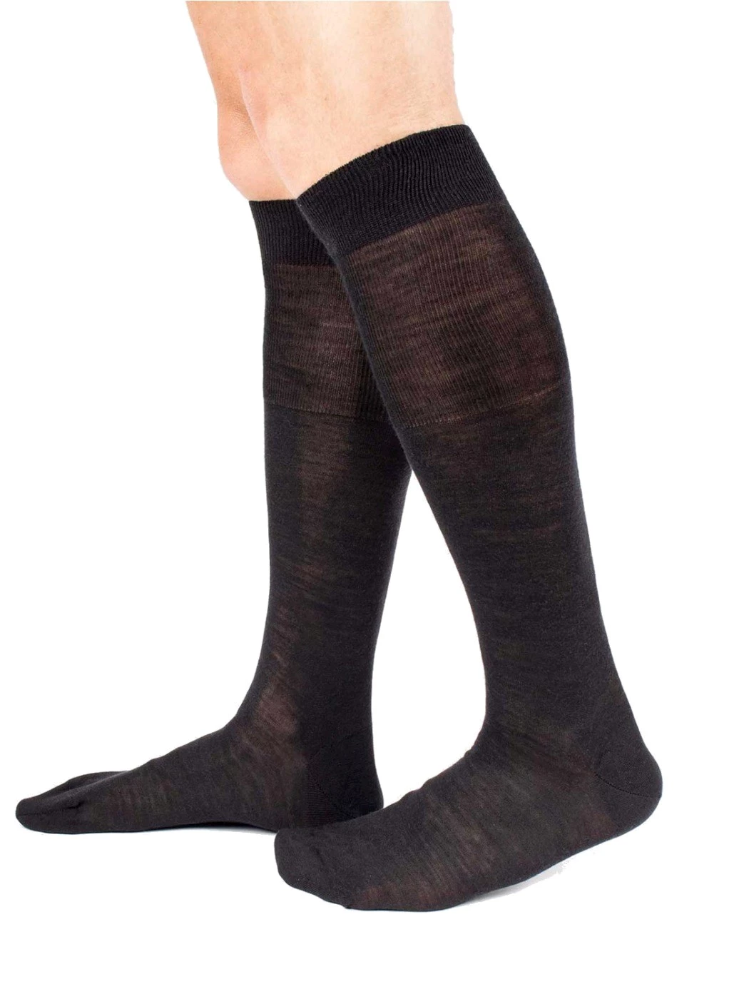 Calza Lunga Uomo  Liscia in Lana e Seta 844
