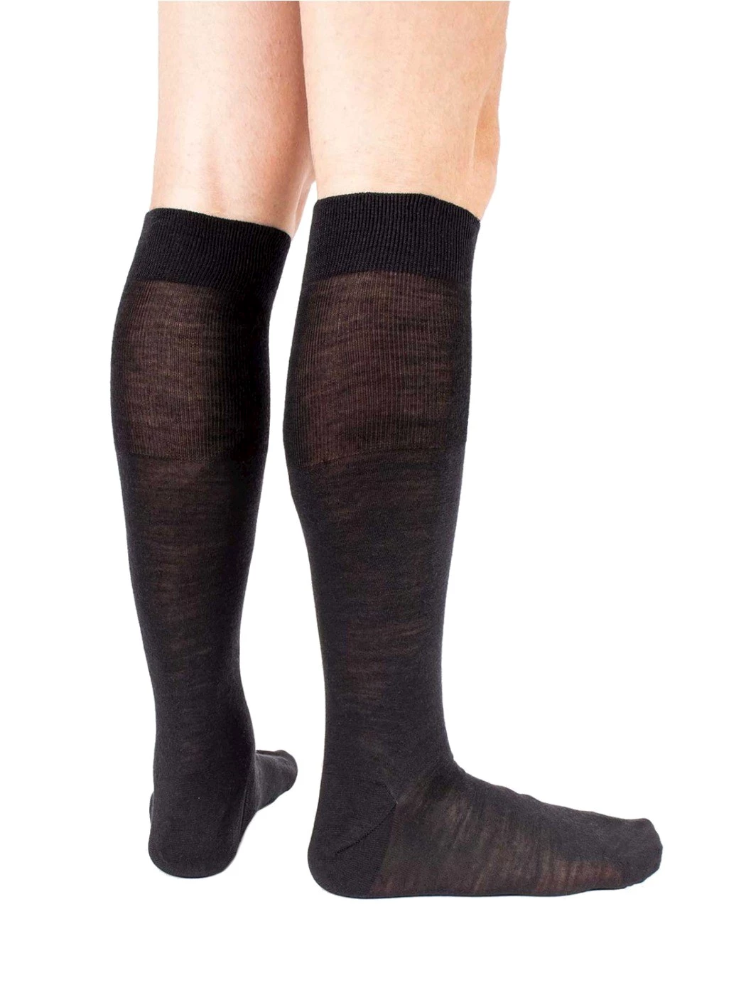 Calza Lunga Uomo  Liscia in Lana e Seta 844
