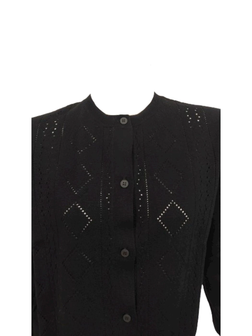Cardigan Bottoni Donna Traforato D013