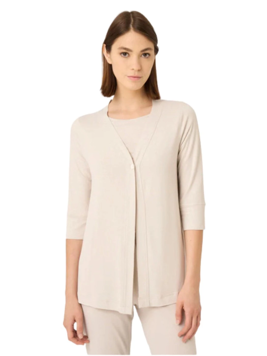 Cardigan Donna Manica Tre Quarti D424XI